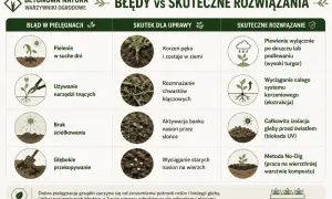 Domowy sposób na chwasty: plewienie po deszczu, wyciąganie całych korzeni, izolacja gleby od słońca, metoda No-Dig. Unikaj błędów w pielęgnacji.