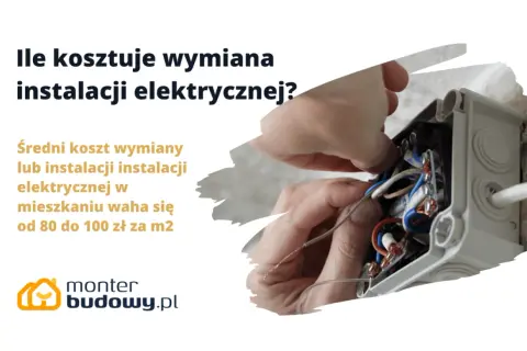 Ręce majsterkowicza pracują przy wymianie instalacji elektrycznej w mieszkaniu. Koszt takiej usługi to 80-100 zł/m².