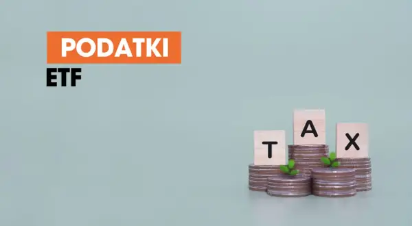 Podatki ETF. Monety i kostki z literami tworzą napis TAX. Dowiedz się, co to jest podatek Belki.