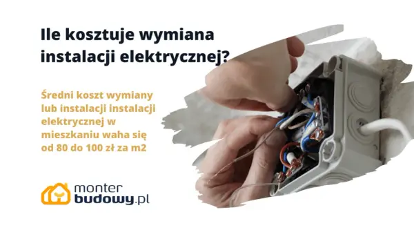 Ręce majsterkowicza pracują przy wymianie instalacji elektrycznej w mieszkaniu. Koszt takiej usługi to 80-100 zł/m².