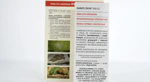 Karate Zeon 050 CS dawkowanie: instrukcja stosowania insektycydu na mszyce i inne szkodniki.