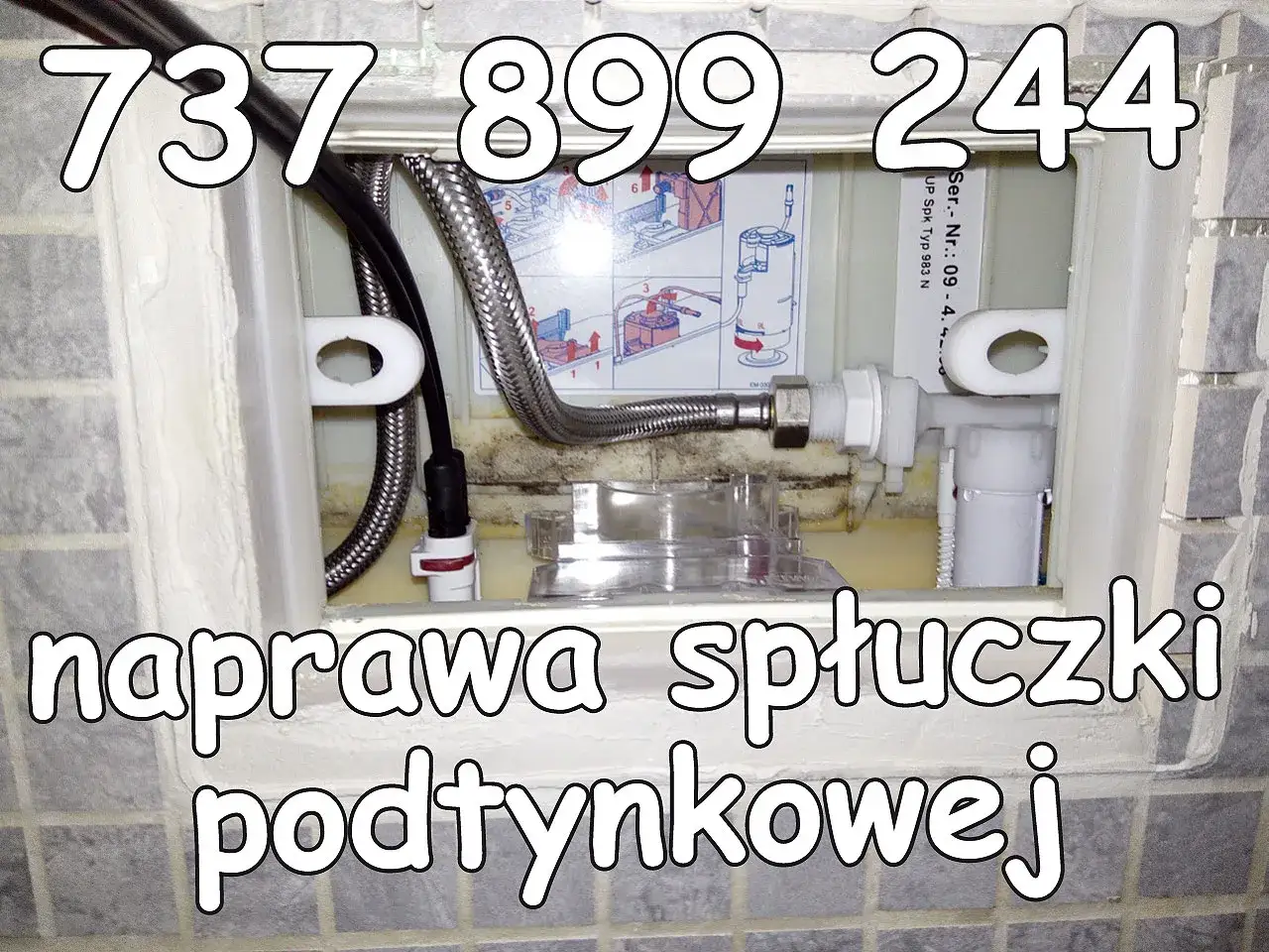 Profesjonalna naprawa spłuczki podtynkowej. Zadzwoń 737 899 244.
